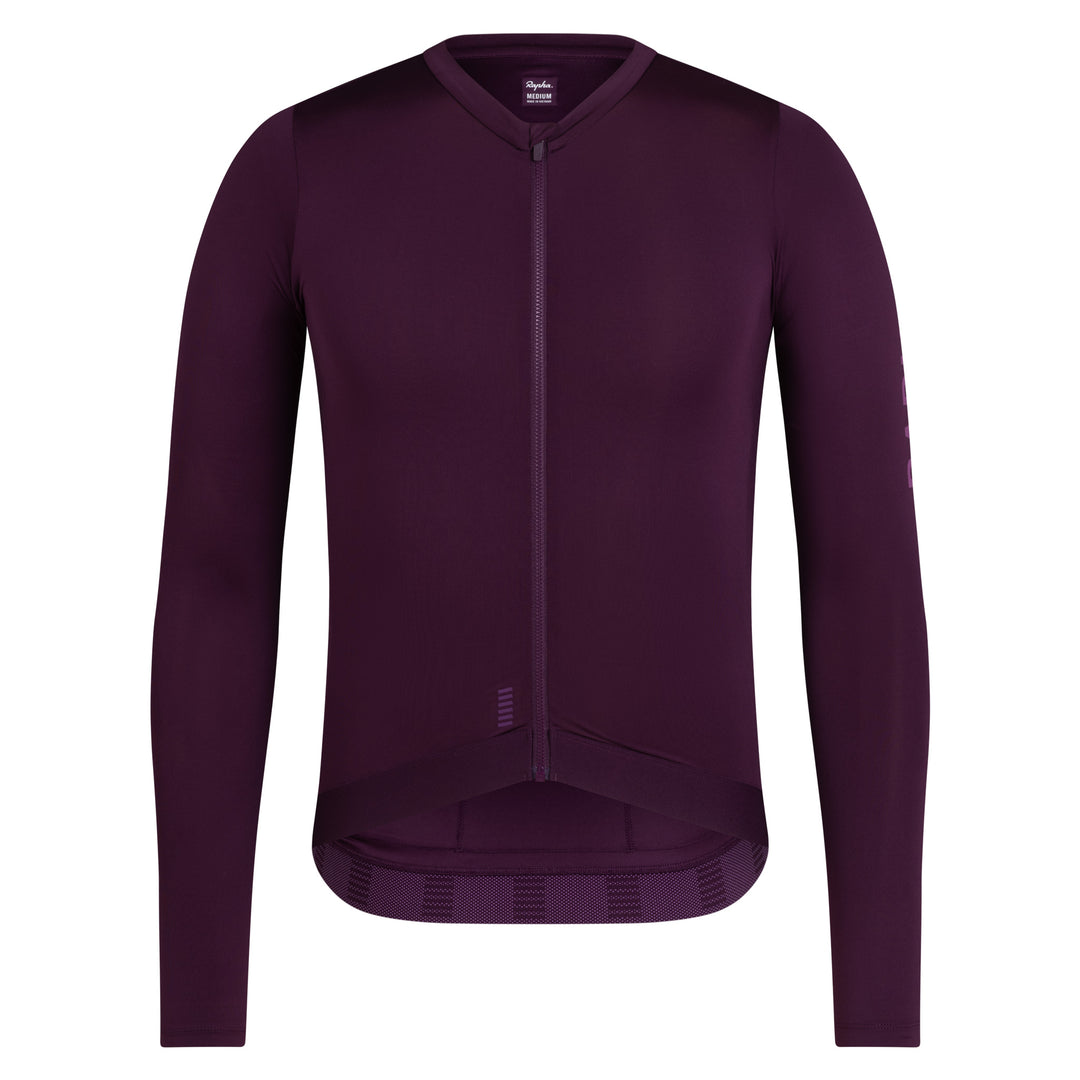 Rapha Men's Pro Team Long Sleeve Lightweight Jersey III (Plum/Deep Magenta) - Dragonspine Cycling