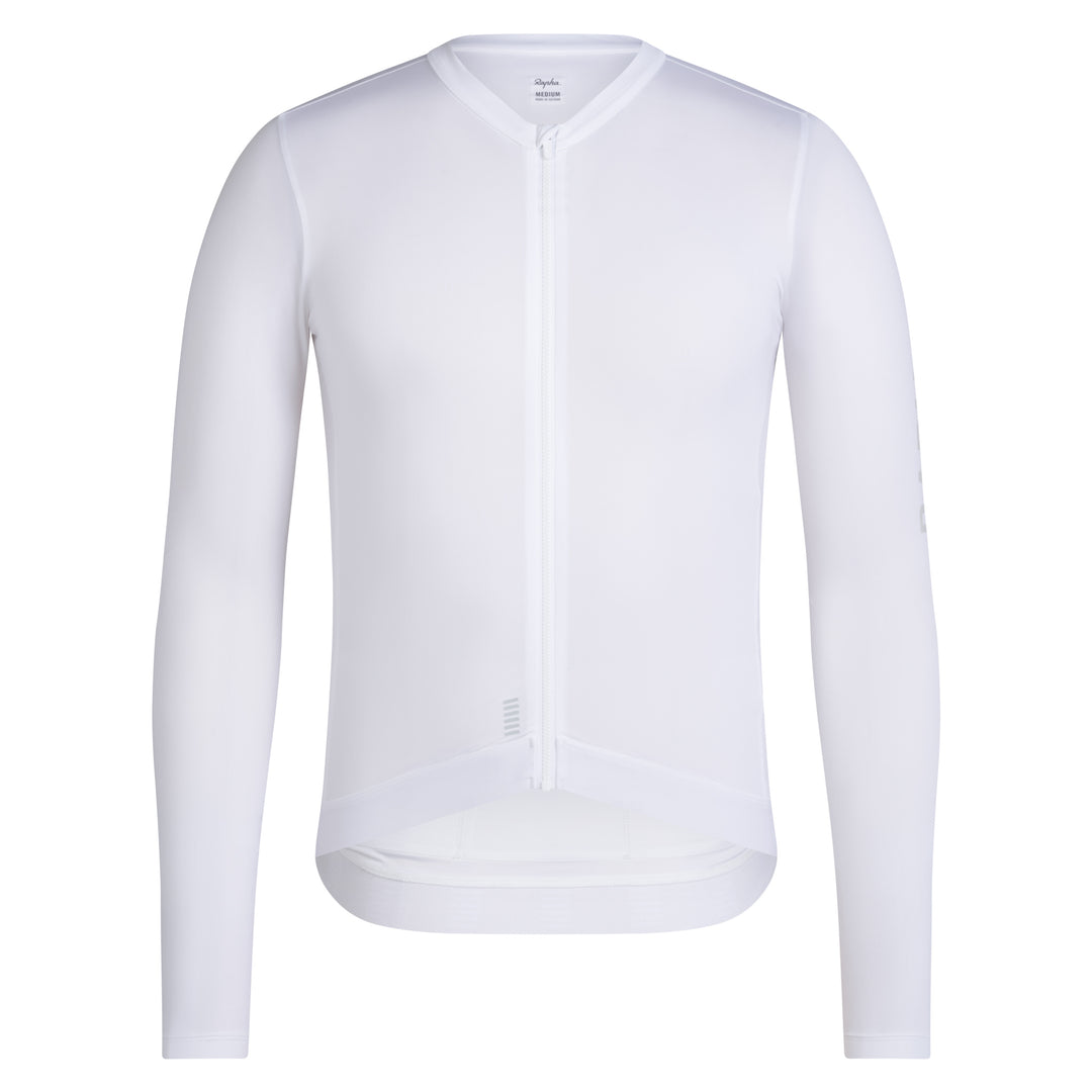 Rapha Men's Pro Team Long Sleeve Lightweight Jersey III (White/Silver) - Dragonspine Cycling