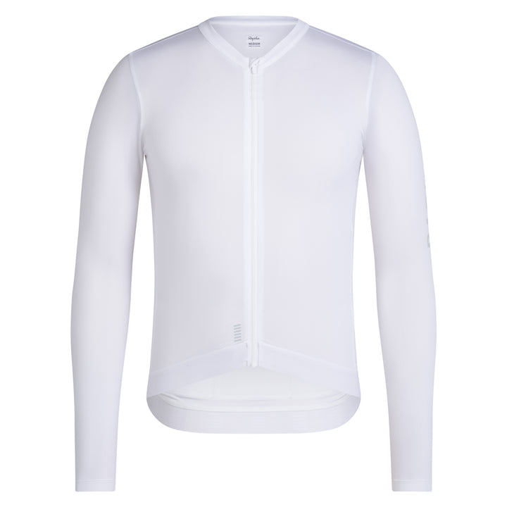 Rapha Men's Pro Team Long Sleeve Lightweight Jersey III (White/Silver) - Dragonspine Cycling