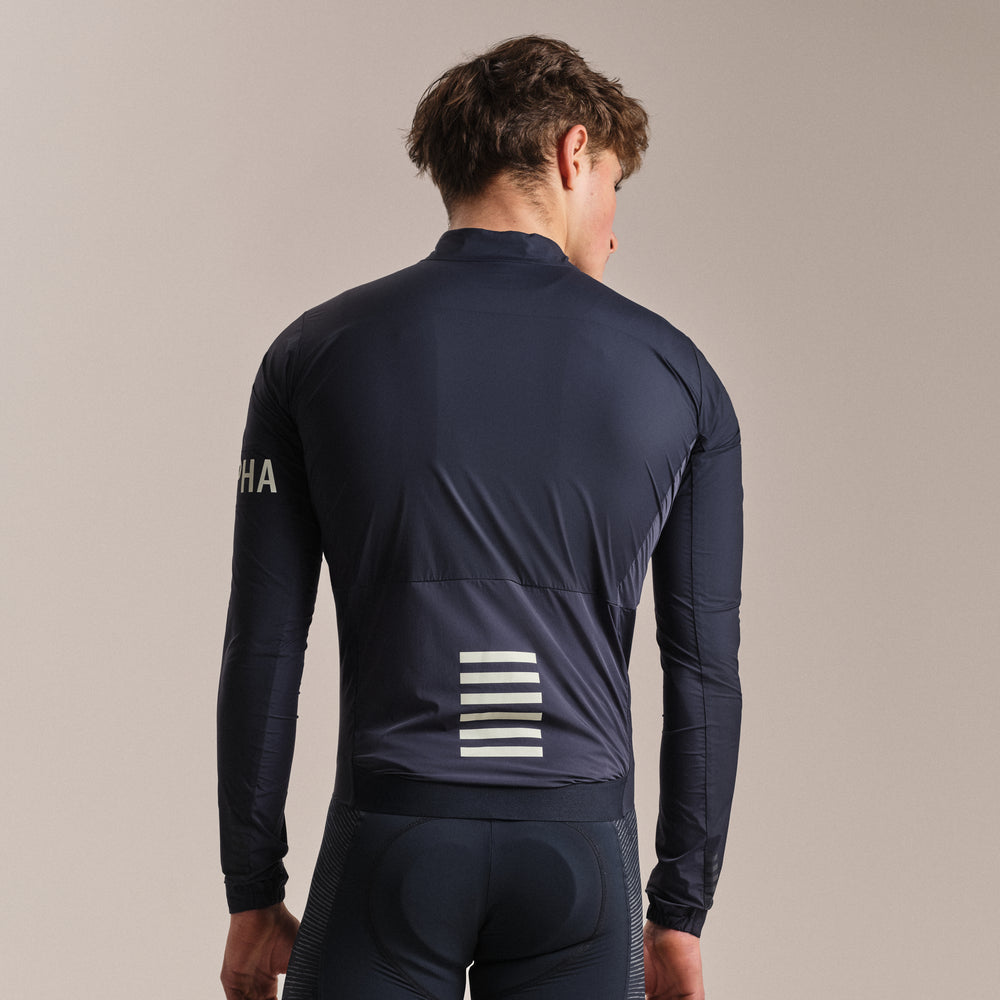 Rapha Men's Pro Team Lightweight Wind Jacket II (Carbon/White) - Dragonspine Cycling