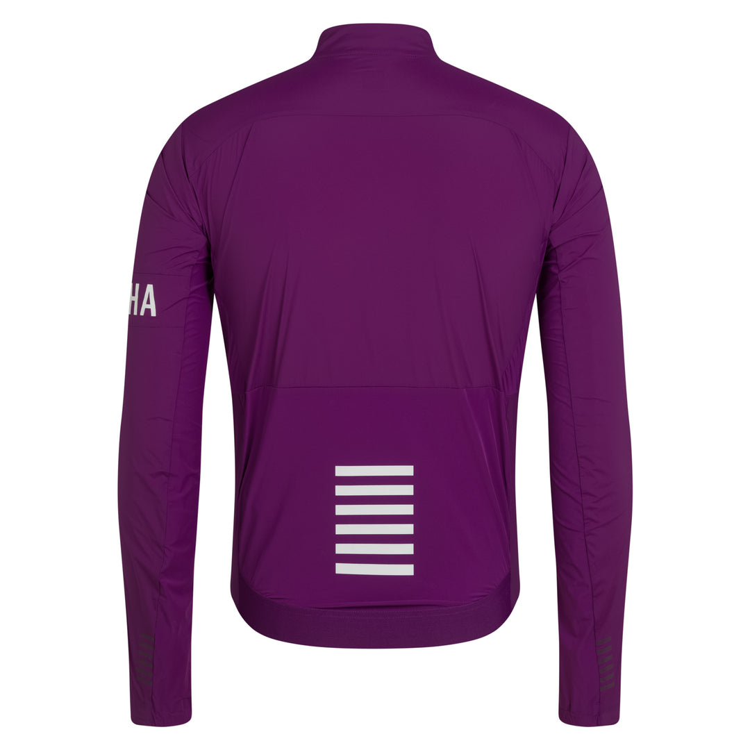 Rapha Men's Pro Team Lightweight Wind Jacket II (Deep Magenta/White) - Dragonspine Cycling