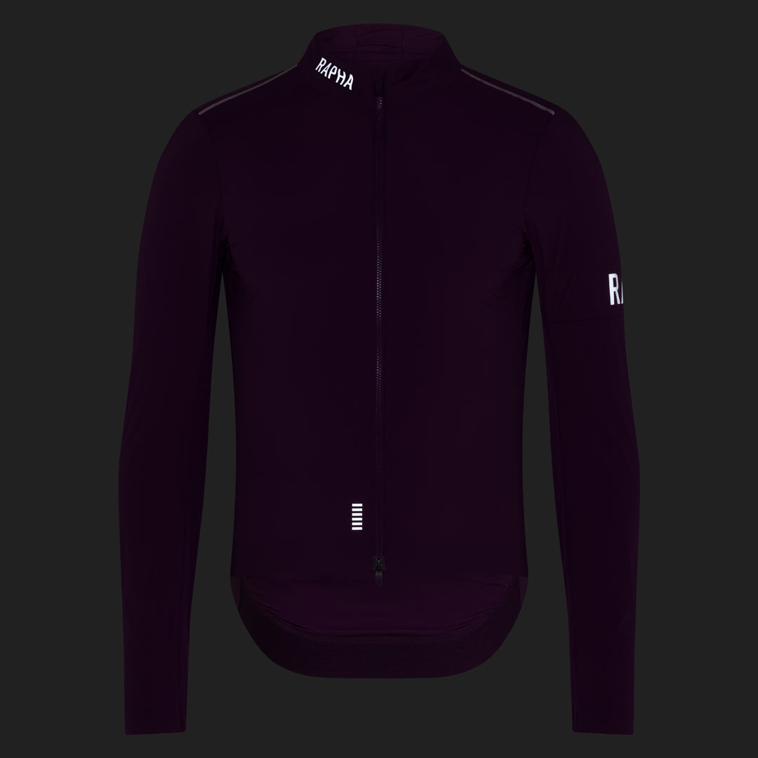 Rapha Men's Pro Team Lightweight Wind Jacket II (Deep Magenta/White) - Dragonspine Cycling