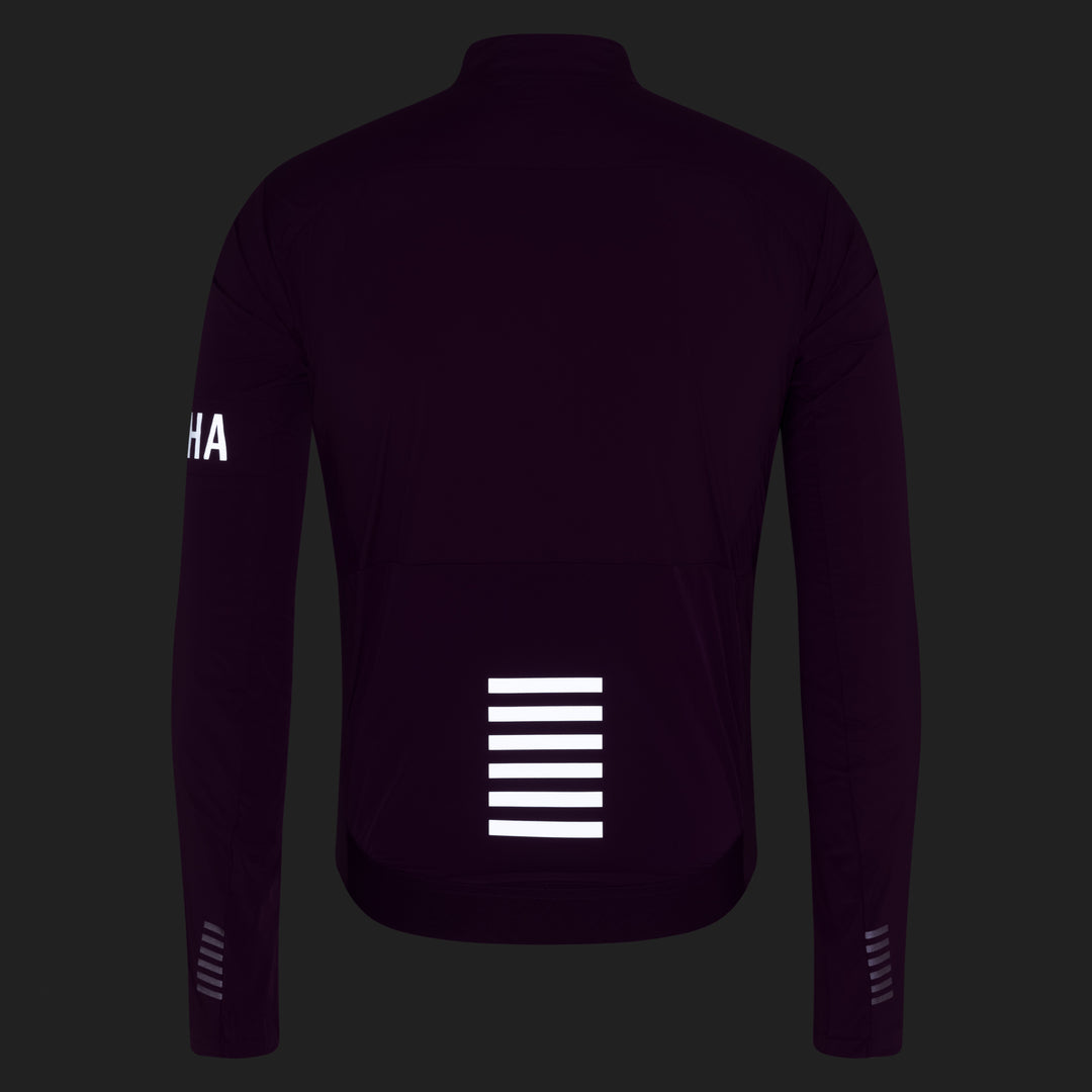 Rapha Men's Pro Team Lightweight Wind Jacket II (Deep Magenta/White) - Dragonspine Cycling