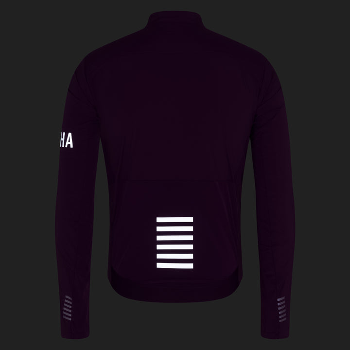 Rapha Men's Pro Team Lightweight Wind Jacket II (Deep Magenta/White) - Dragonspine Cycling