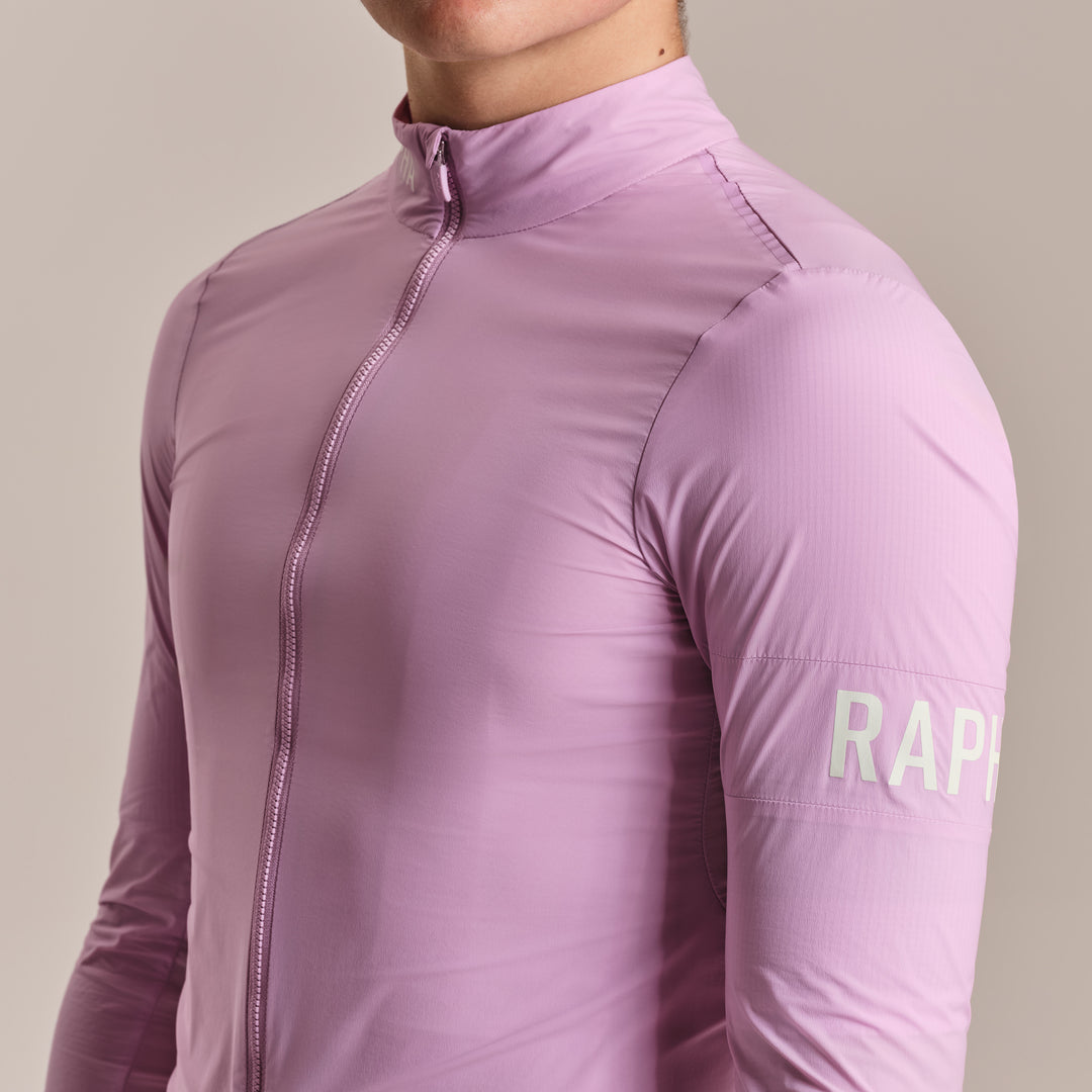 Rapha Men's Pro Team Lightweight Wind Jacket II (Quartz/White) - Dragonspine Cycling