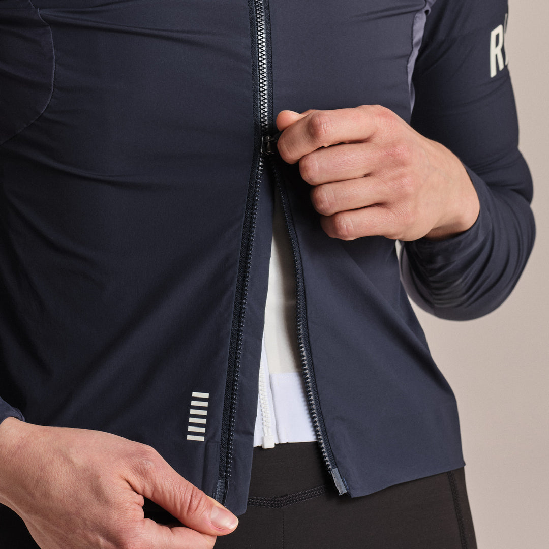 Rapha Women's Pro Team Lightweight Wind Jacket II (Carbon/White) - Dragonspine Cycling
