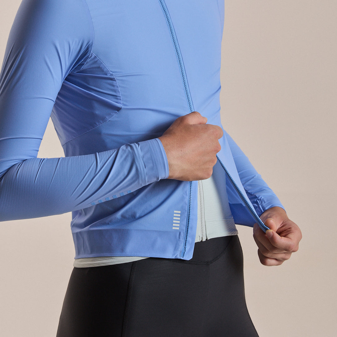 Rapha Women's Pro Team Lightweight Wind Jacket II (Bluebell/White) - Dragonspine Cycling