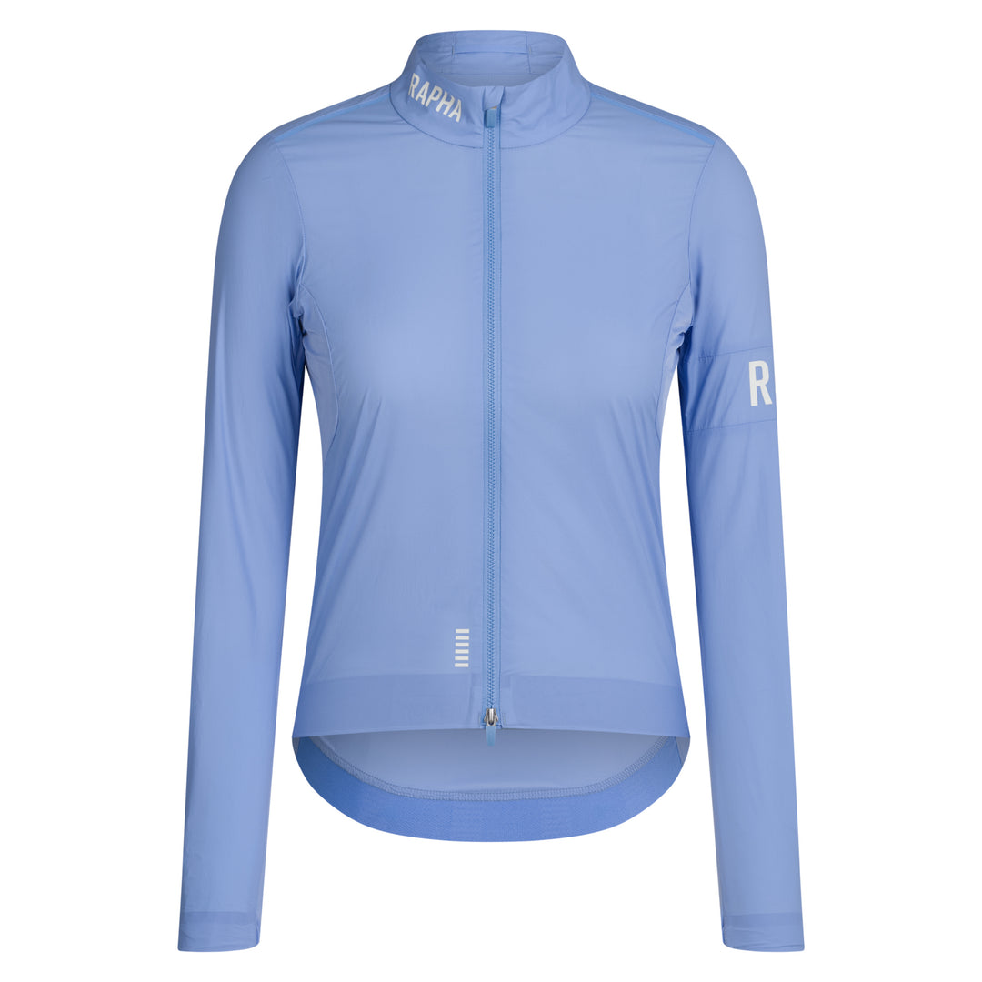 Rapha Women's Pro Team Lightweight Wind Jacket II (Bluebell/White) - Dragonspine Cycling