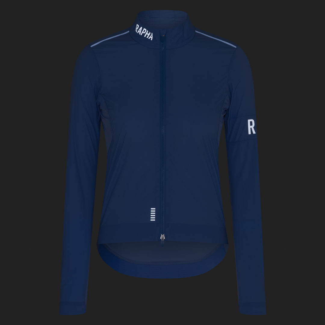 Rapha Women's Pro Team Lightweight Wind Jacket II (Bluebell/White) - Dragonspine Cycling