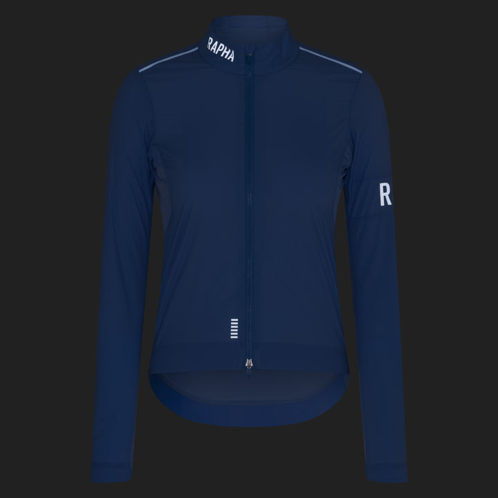 Rapha Women's Pro Team Lightweight Wind Jacket II (Bluebell/White) - Dragonspine Cycling
