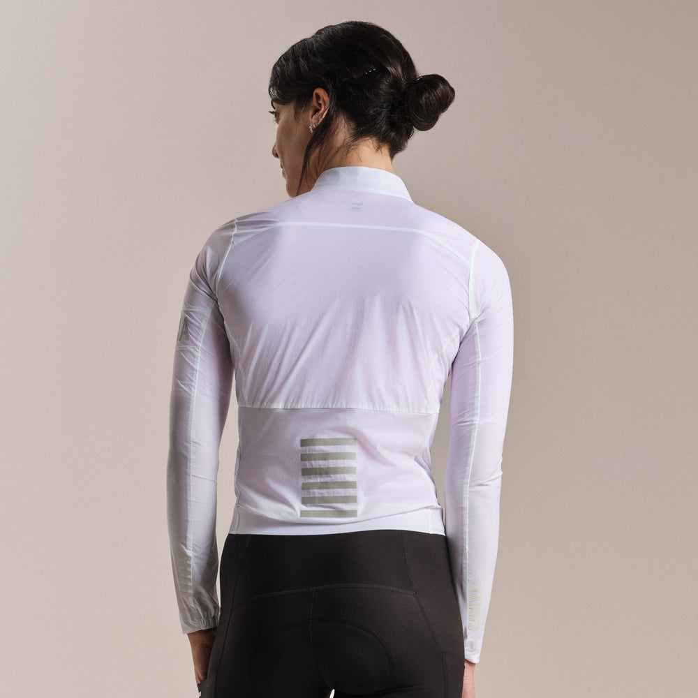 Rapha Women's Pro Team Lightweight Wind Jacket II (White/Silver) - Dragonspine Cycling