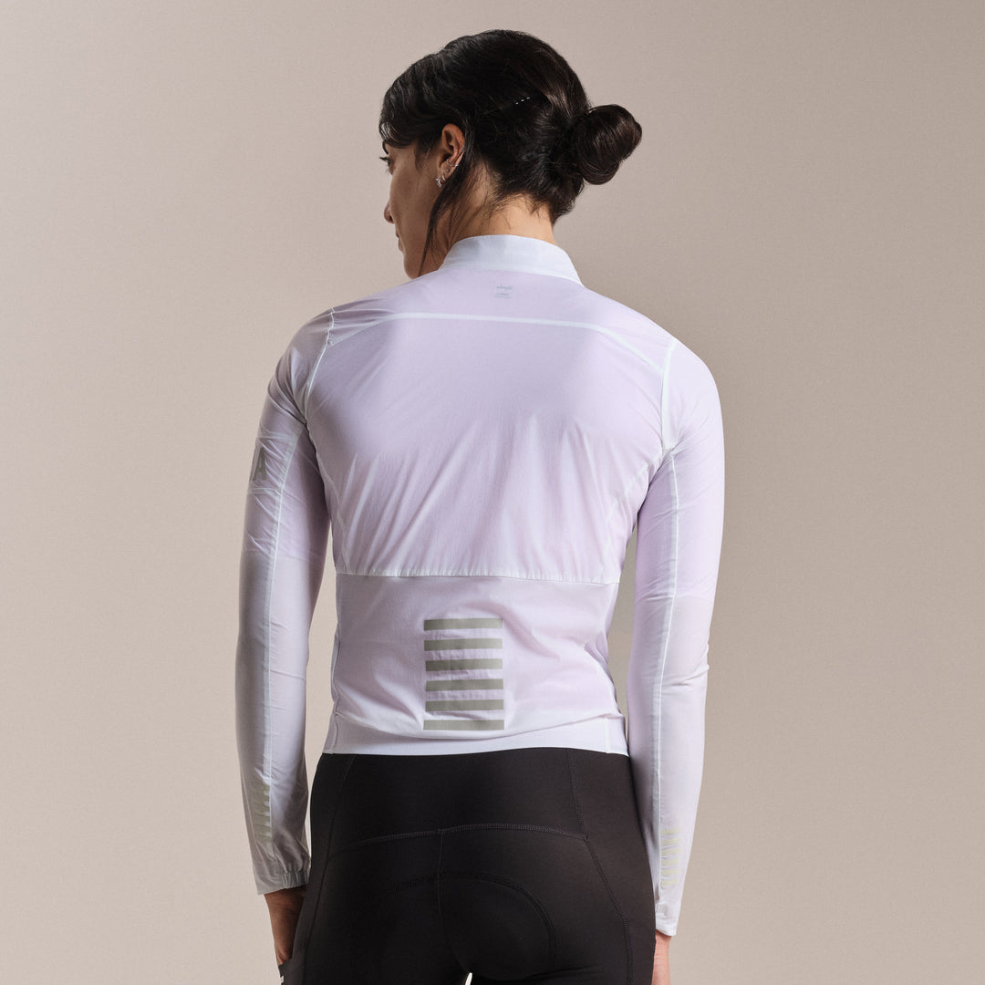 Rapha Women's Pro Team Lightweight Wind Jacket II (White/Silver) - Dragonspine Cycling