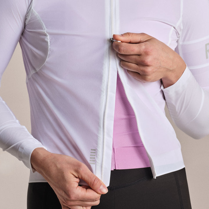 Rapha Women's Pro Team Lightweight Wind Jacket II (White/Silver) - Dragonspine Cycling