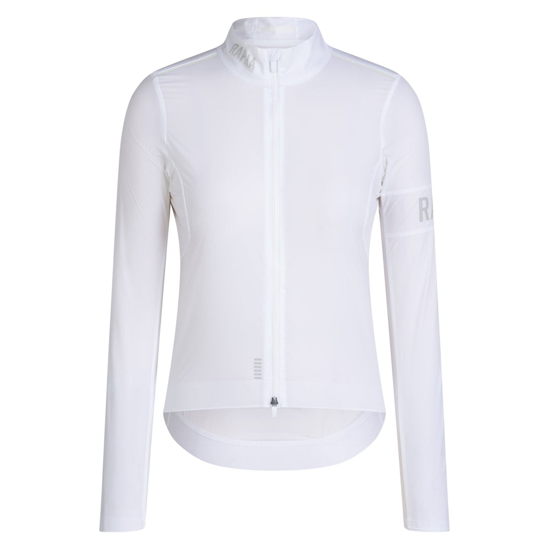 Rapha Women's Pro Team Lightweight Wind Jacket II (White/Silver) - Dragonspine Cycling