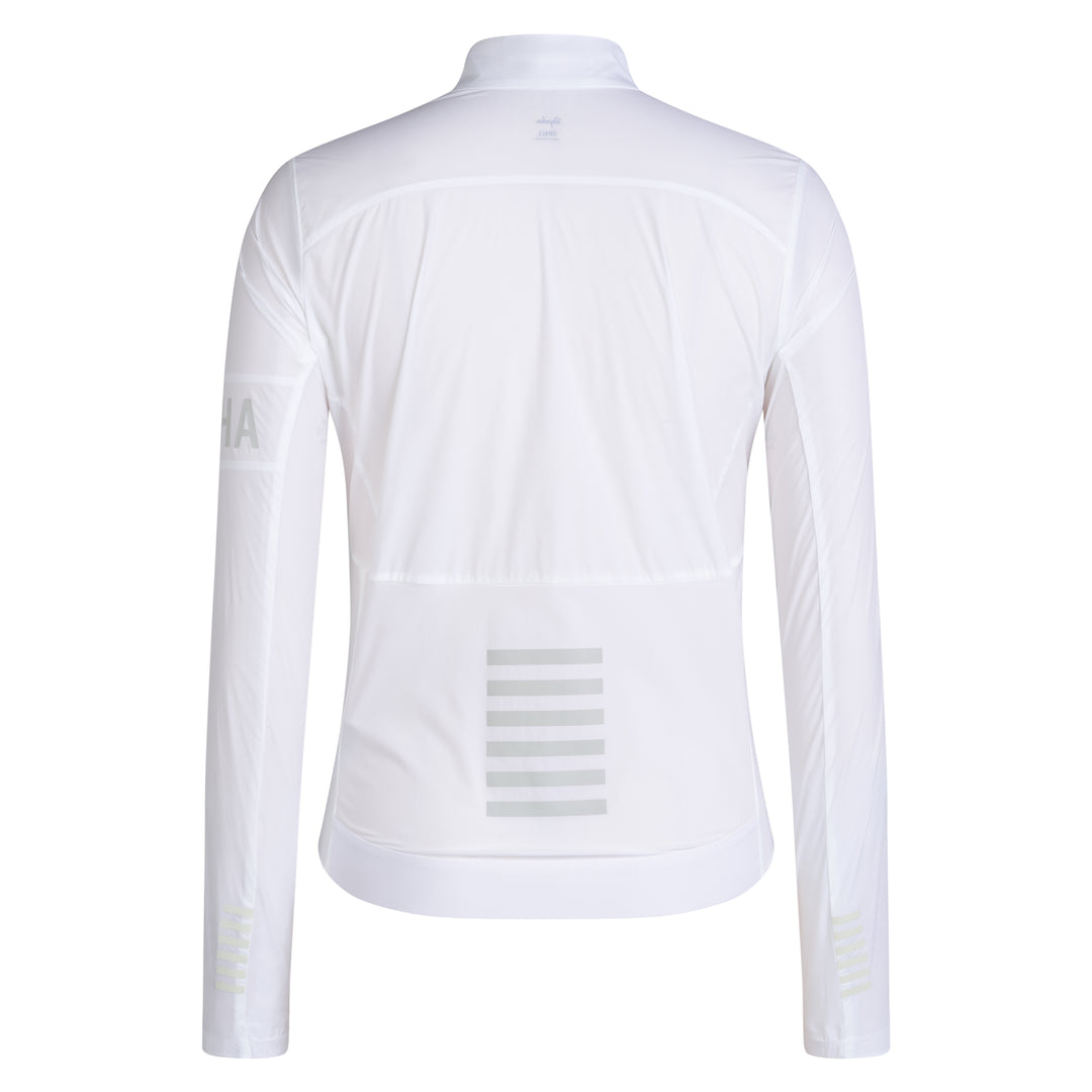 Rapha Women's Pro Team Lightweight Wind Jacket II (White/Silver) - Dragonspine Cycling