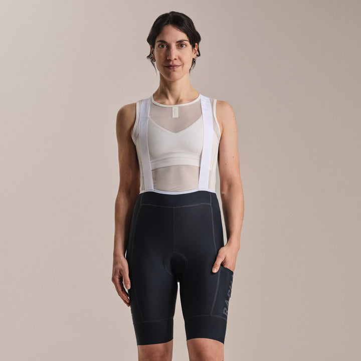 Rapha Women's Pro Team Cargo Bib Shorts - Regular (Carbon/Dark Grey) - Dragonspine Cycling