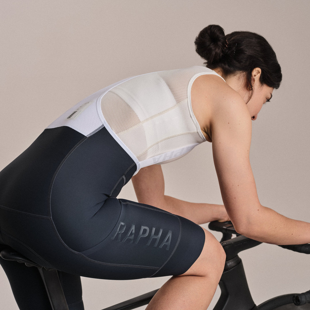 Rapha Women's Pro Team Cargo Bib Shorts - Regular (Carbon/Dark Grey) - Dragonspine Cycling
