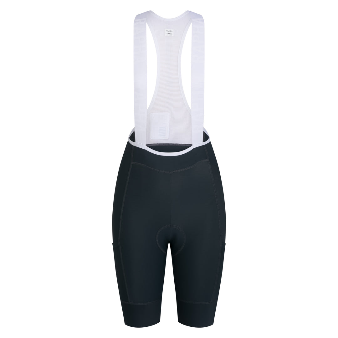 Rapha Women's Pro Team Cargo Bib Shorts - Regular (Carbon/Dark Grey) - Dragonspine Cycling