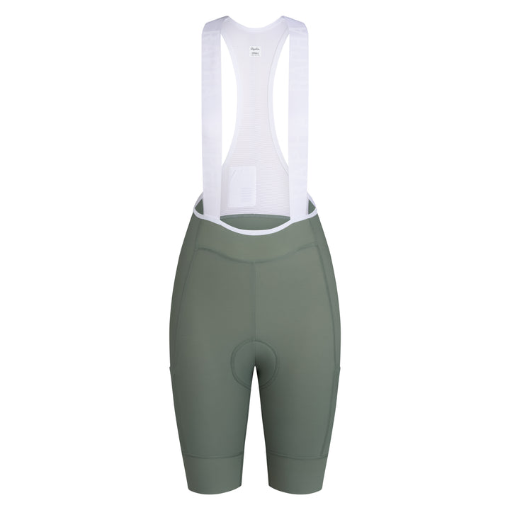 Rapha Women's Pro Team Cargo Bib Shorts - Regular (Laurel/White) - Dragonspine Cycling