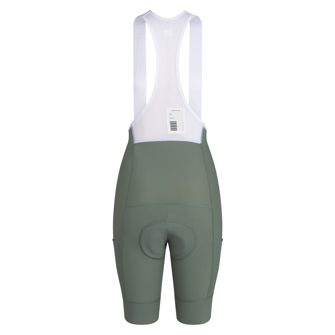 Rapha Women's Pro Team Cargo Bib Shorts - Regular (Laurel/White) - Dragonspine Cycling
