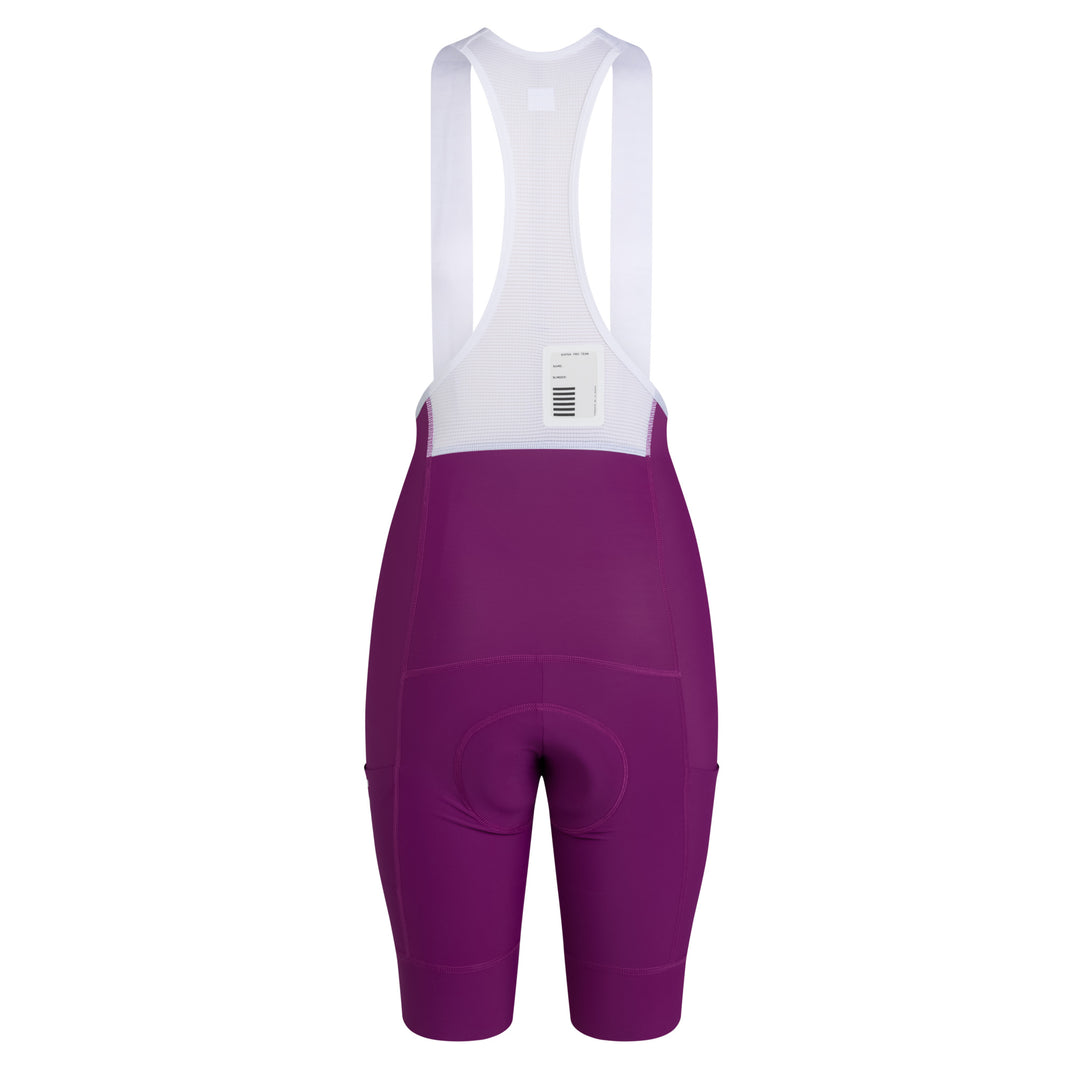 Rapha Women's Pro Team Cargo Bib Shorts - Regular (Deep Magenta/White) - Dragonspine Cycling