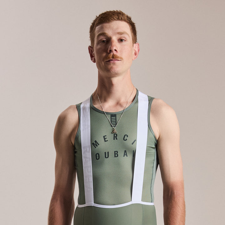 Rapha Men's Pro Team Sleeveless Race Base Layer (Laurel/Deep Forest) - Dragonspine Cycling