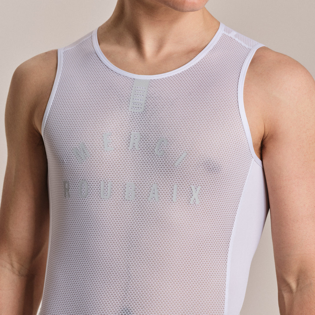 Rapha Men's Pro Team Sleeveless Race Base Layer (White/White) - Dragonspine Cycling