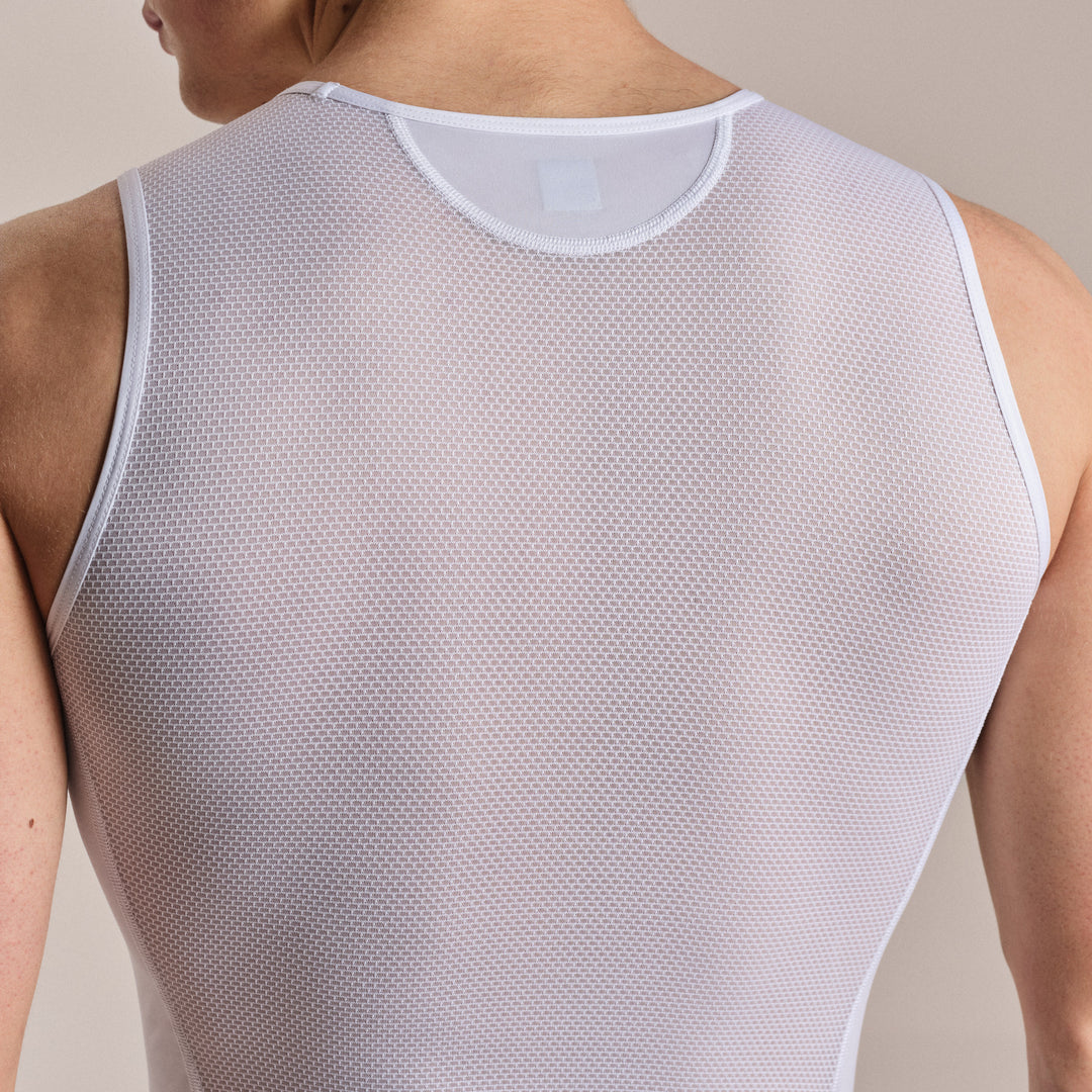 Rapha Men's Pro Team Sleeveless Race Base Layer (White/White) - Dragonspine Cycling