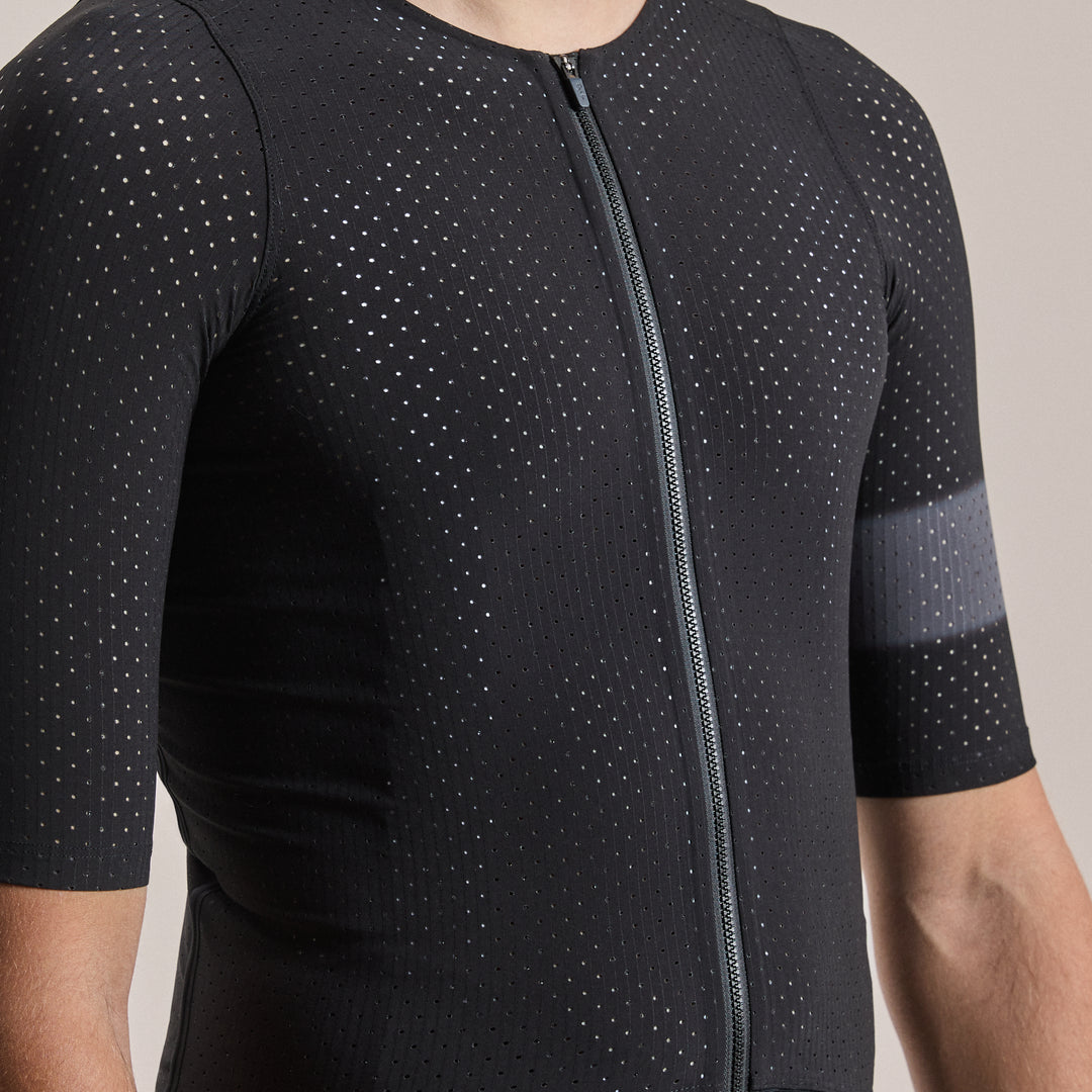 Rapha Men's Pro Team Ghost Air Jersey (Black/Dark Grey) - Dragonspine Cycling