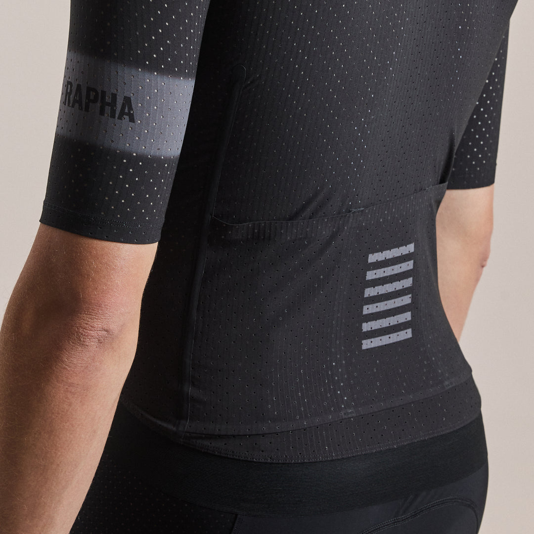 Rapha Men's Pro Team Ghost Air Jersey (Black/Dark Grey) - Dragonspine Cycling