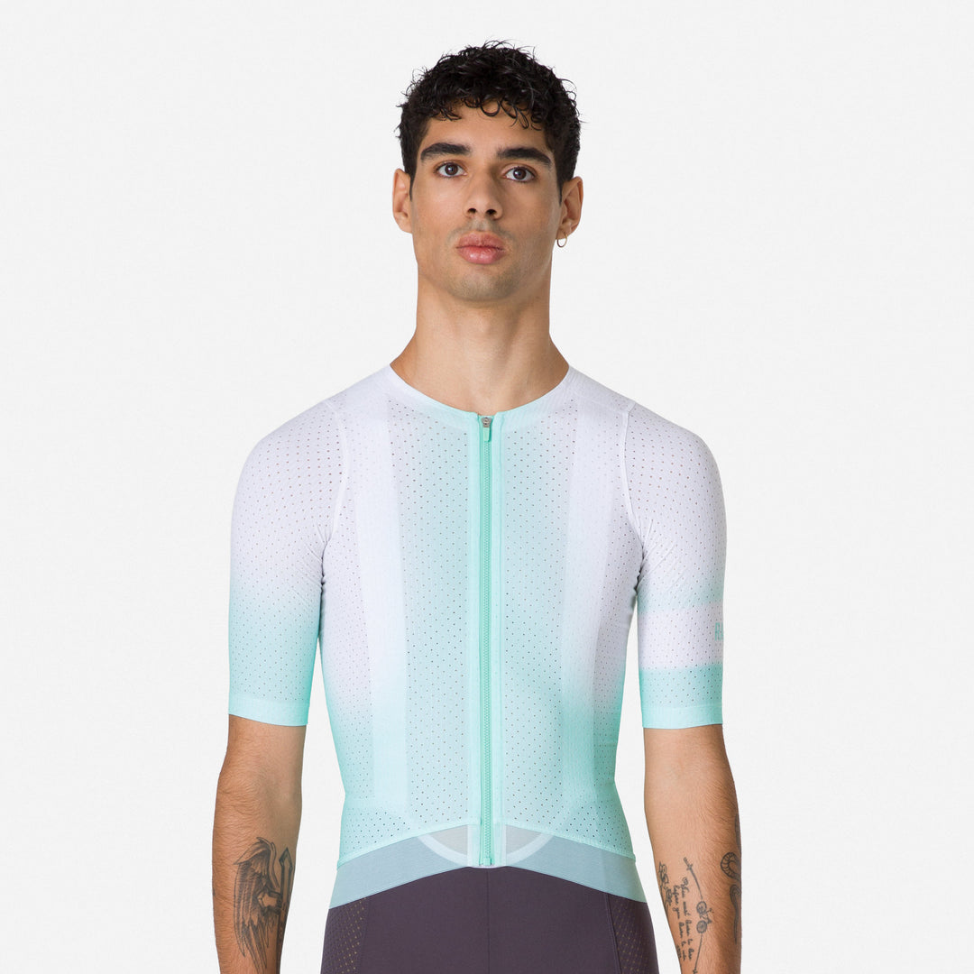 Rapha Men's Pro Team Ghost Air Jersey (Jade/White) - Dragonspine Cycling