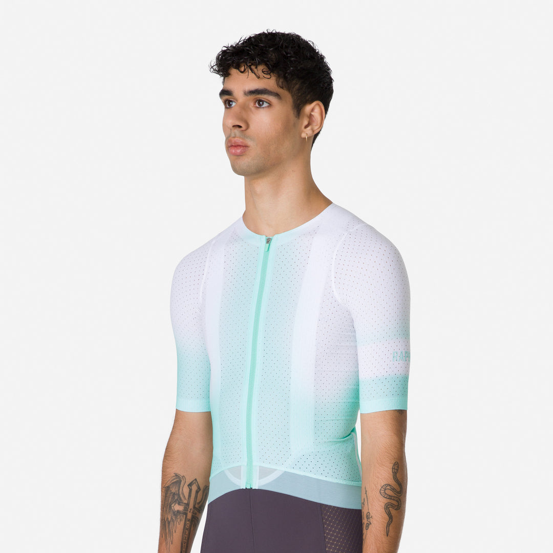 Rapha Men's Pro Team Ghost Air Jersey (Jade/White) - Dragonspine Cycling