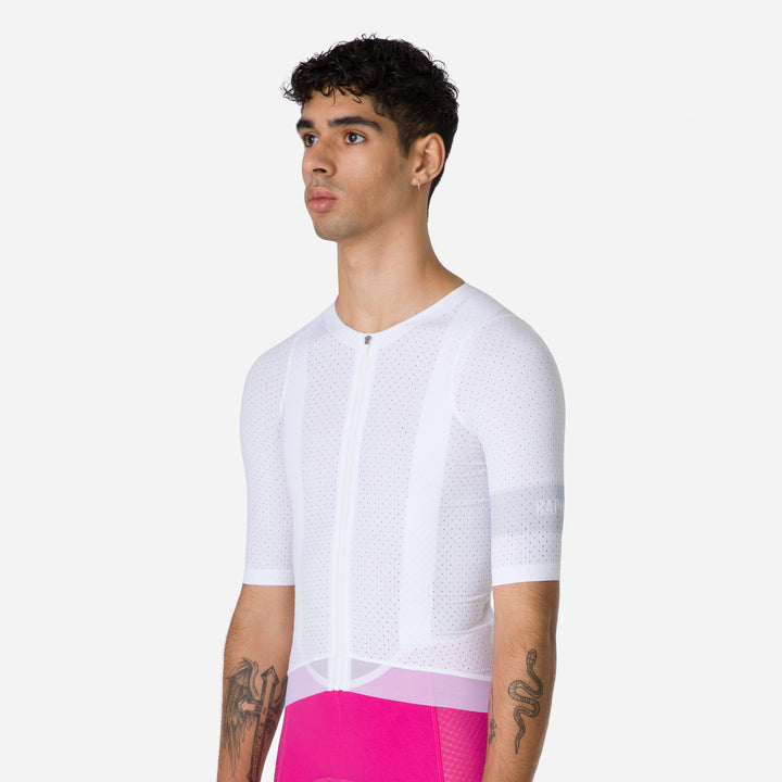 Rapha Men's Pro Team Ghost Air Jersey (White/Silver) - Dragonspine Cycling