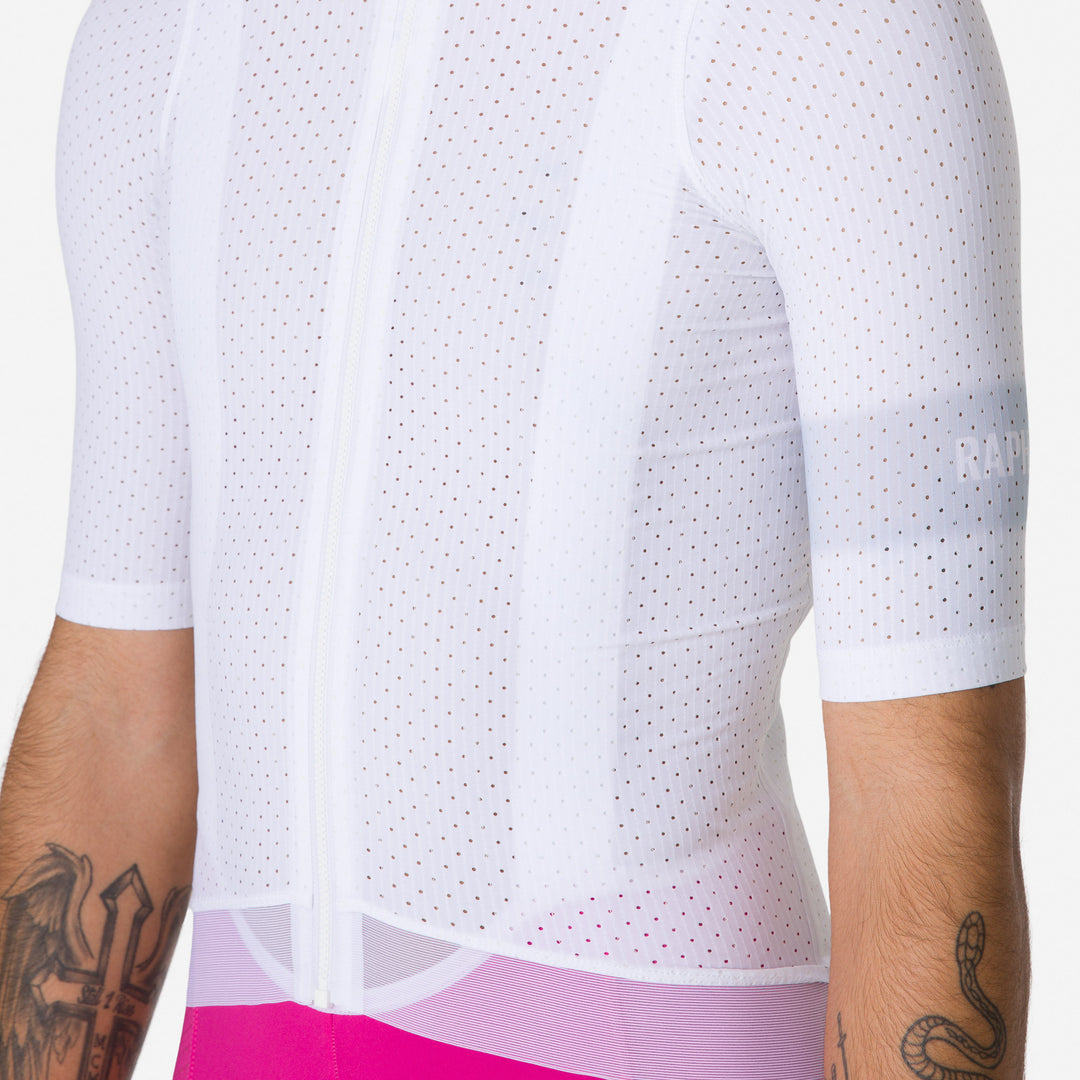 Rapha Men's Pro Team Ghost Air Jersey (White/Silver) - Dragonspine Cycling