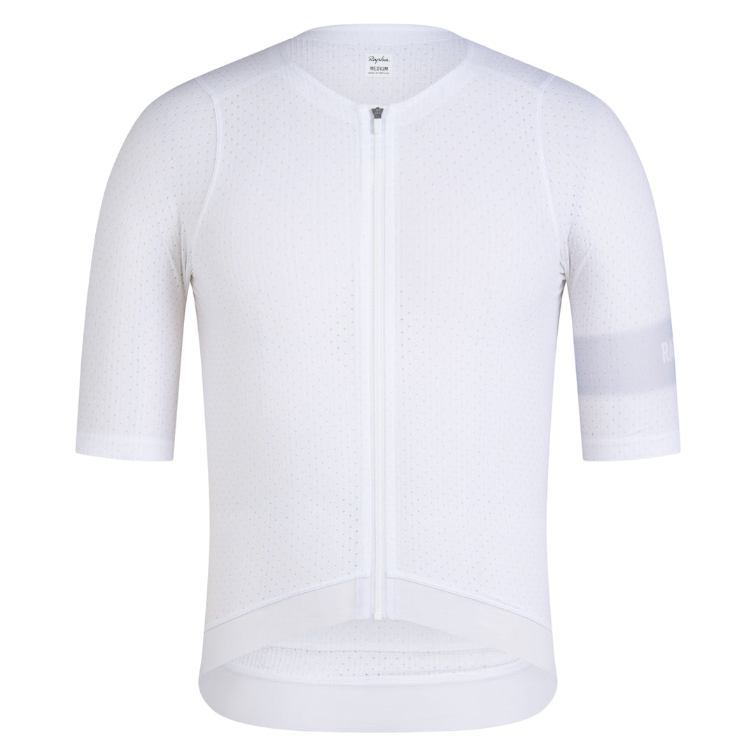 Rapha Men's Pro Team Ghost Air Jersey (White/Silver) - Dragonspine Cycling