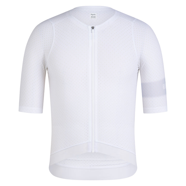 Rapha Men's Pro Team Ghost Air Jersey (White/Silver) - Dragonspine Cycling