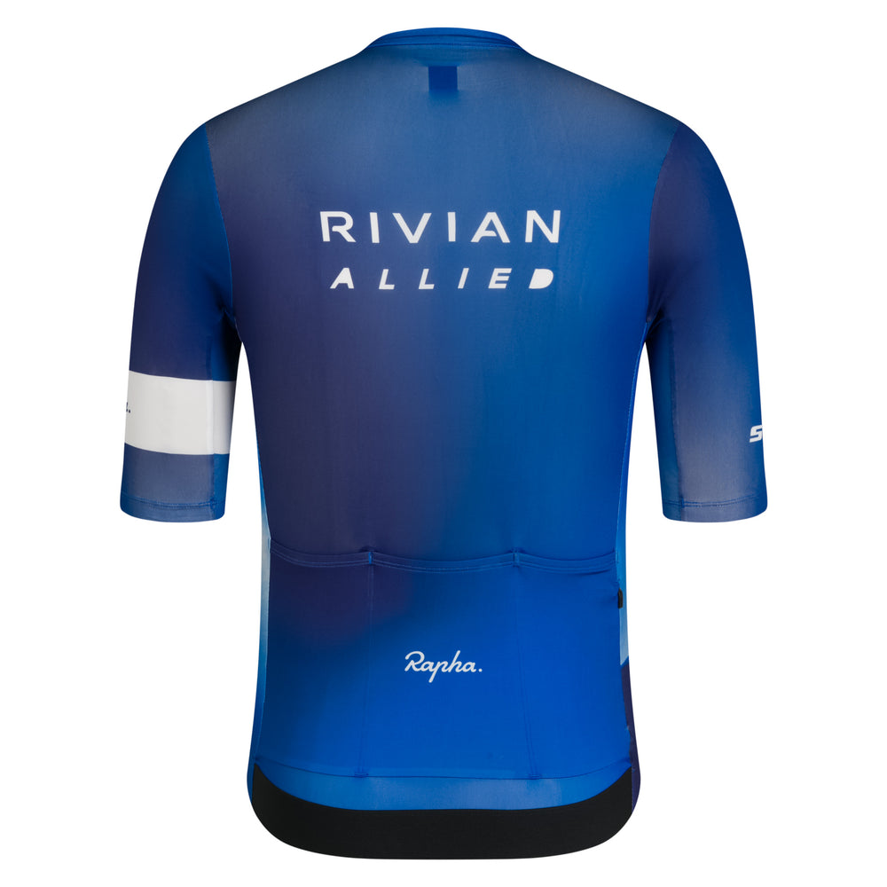 Rapha Kate Courtney Men's Pro Team Rouleur Jersey (Fossil Blue/Cornflower) - Dragonspine Cycling