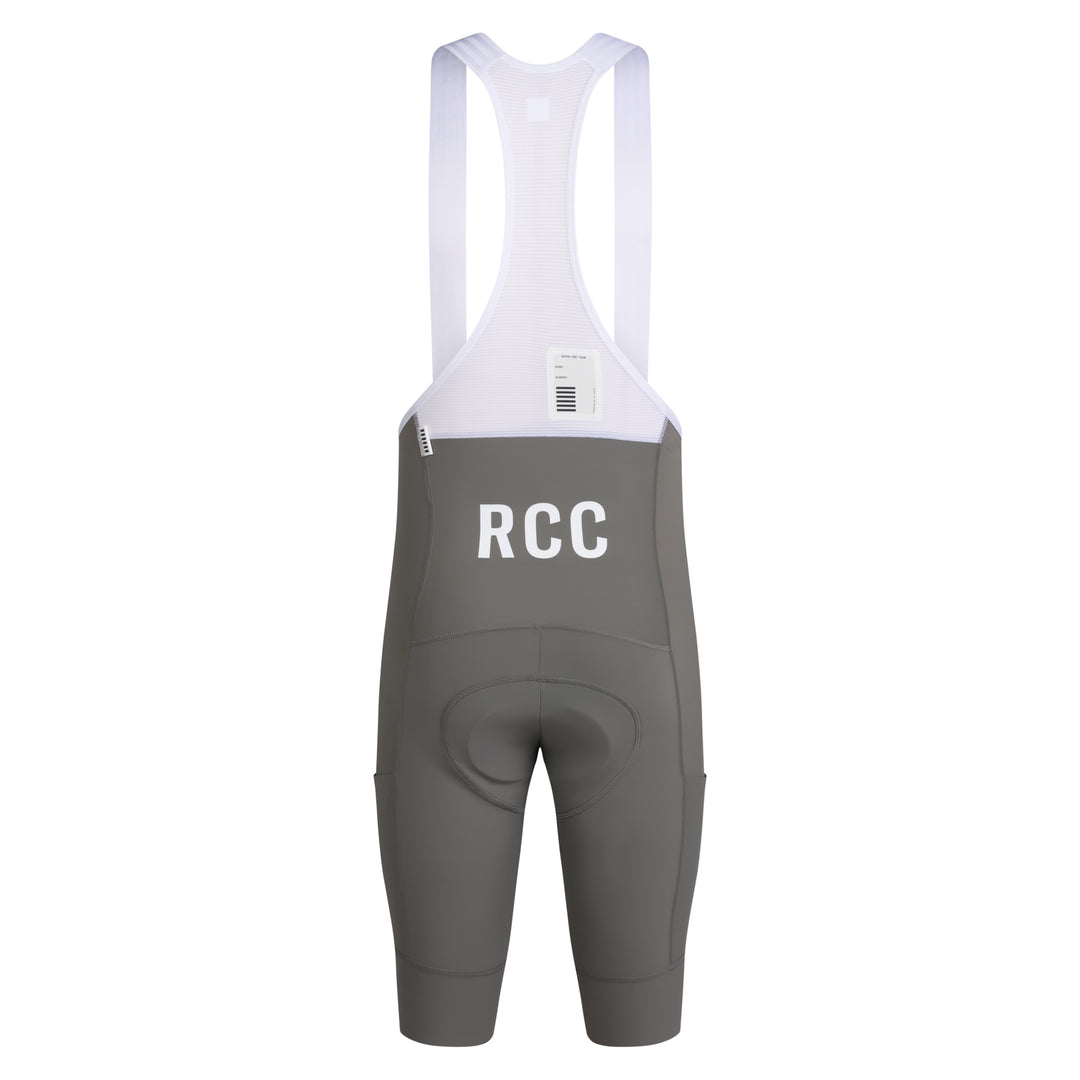 Rapha Men's RCC Pro Team Cargo Bib Shorts - Long (Smoke/White) - Dragonspine Cycling