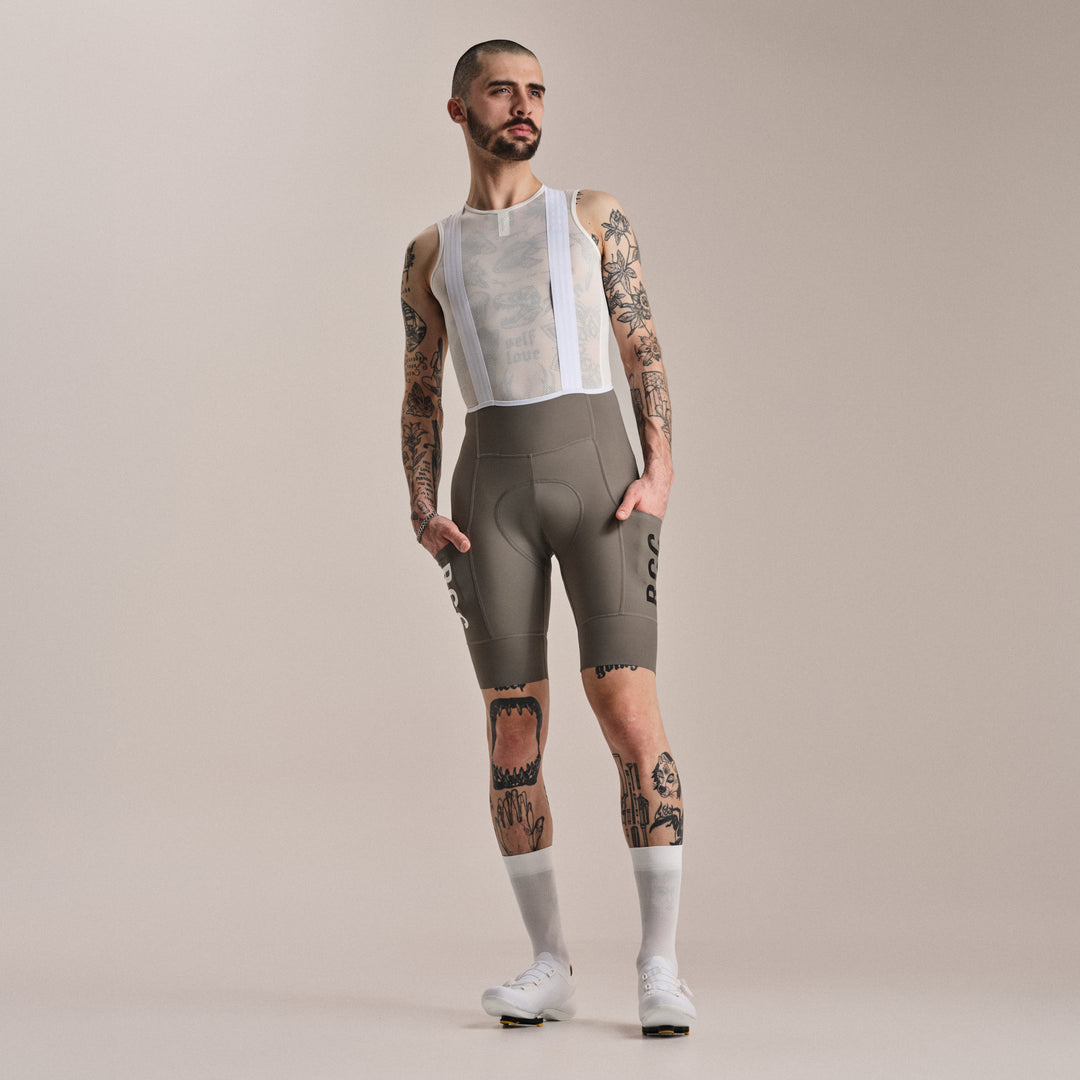 Rapha Men's RCC Pro Team Cargo Bib Shorts - Regular (Smoke/White) - Dragonspine Cycling