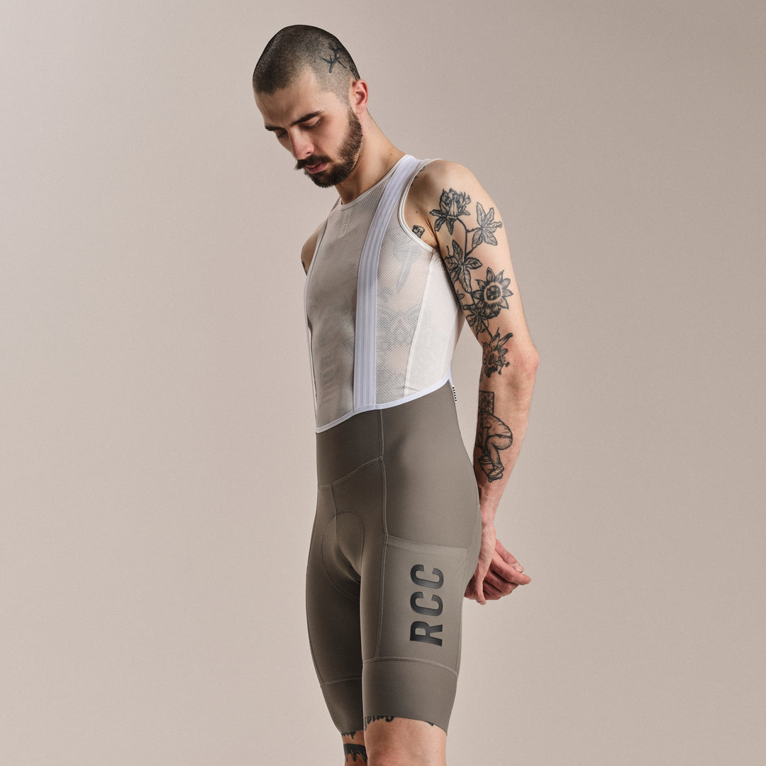 Rapha Men's RCC Pro Team Cargo Bib Shorts - Regular (Smoke/White) - Dragonspine Cycling