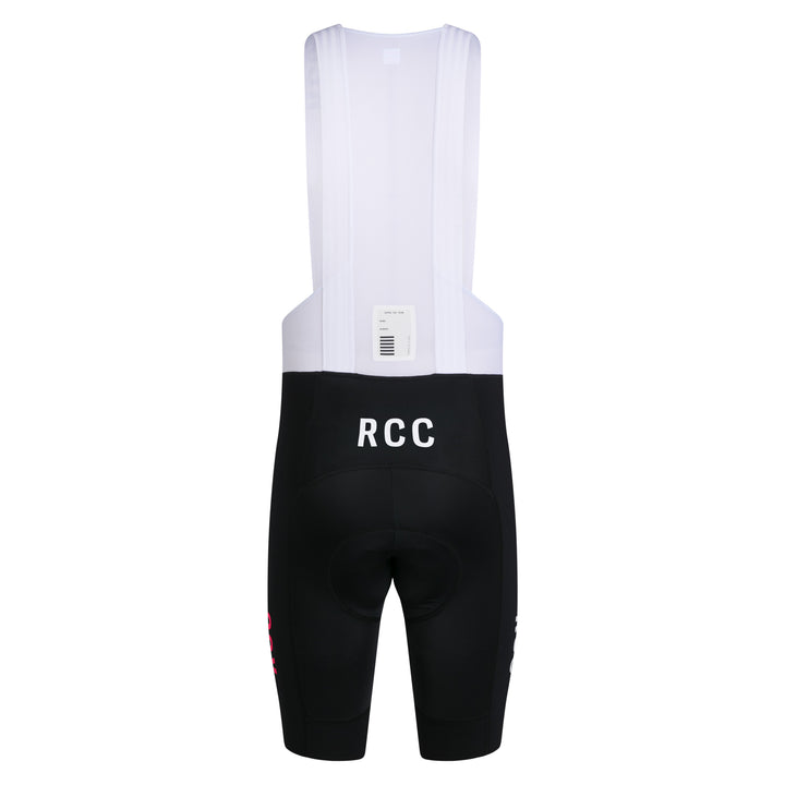 Rapha Men's RCC Pro Team Bib Shorts III (Black/High-Vis Pink) - Dragonspine Cycling
