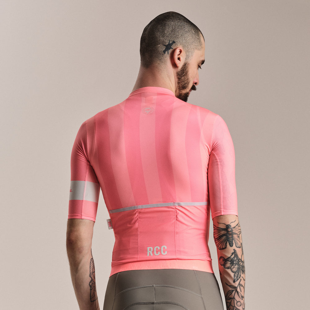 Rapha Men's RCC Pro Team Jersey II (Light Pink/High-Vis Pink) - Dragonspine Cycling