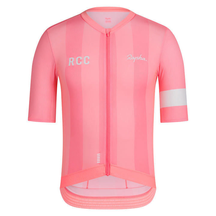 Rapha Men's RCC Pro Team Jersey II (Light Pink/High-Vis Pink) - Dragonspine Cycling