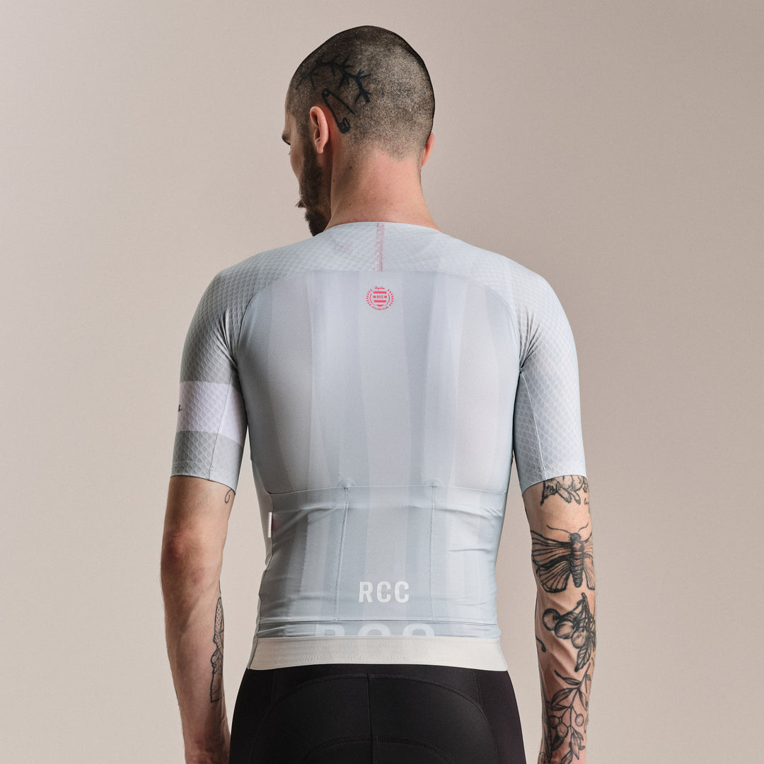 Rapha Men's RCC Pro Team Aero Jersey (Fog/Grey) - Dragonspine Cycling