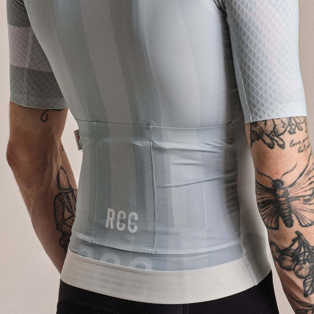 Rapha Men's RCC Pro Team Aero Jersey (Fog/Grey) - Dragonspine Cycling