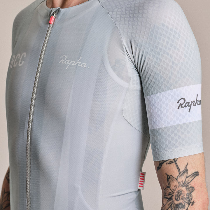 Rapha Men's RCC Pro Team Aero Jersey (Fog/Grey) - Dragonspine Cycling