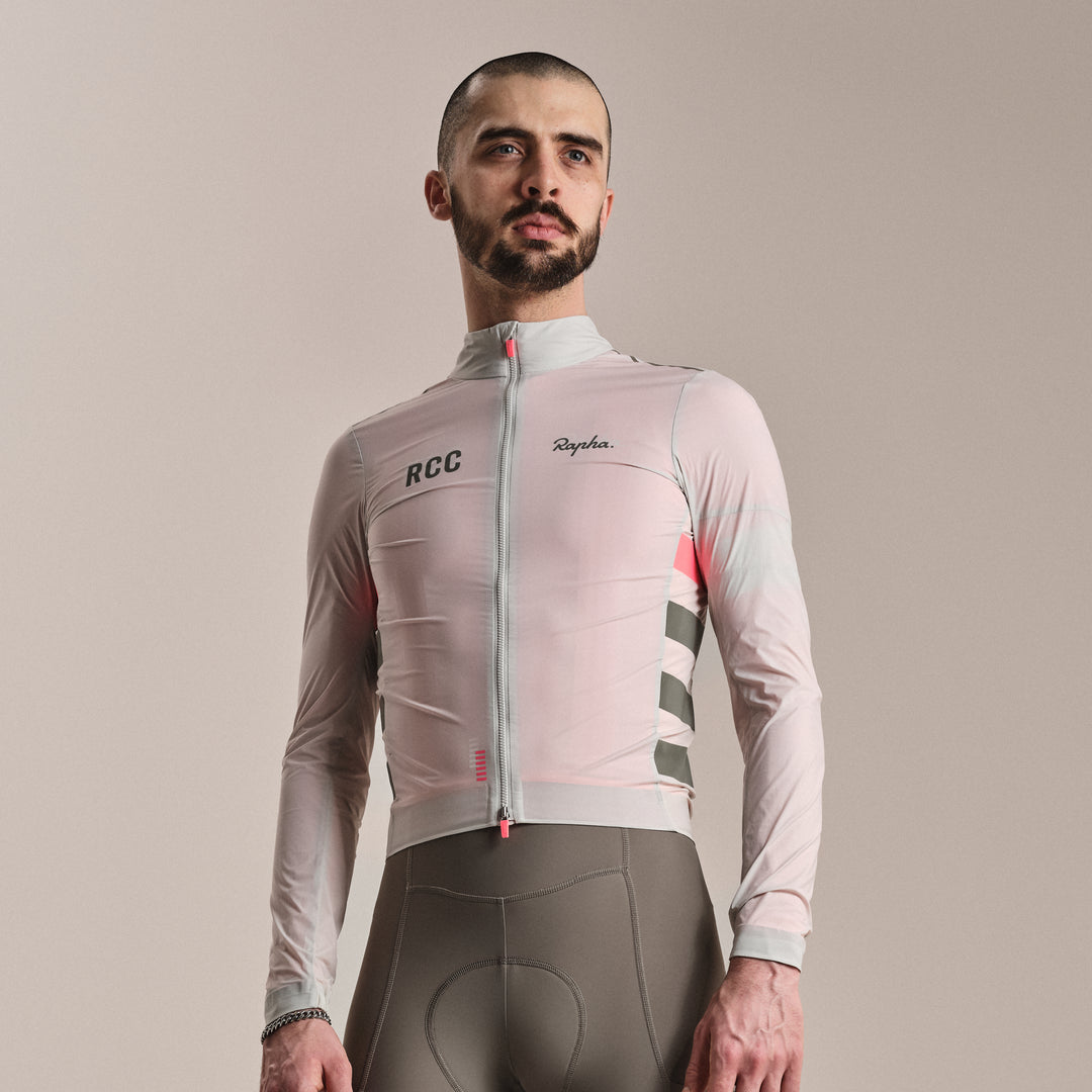 Rapha Men's RCC Pro Team Lightweight Wind Jacket (Grey/Smoke) - Dragonspine Cycling