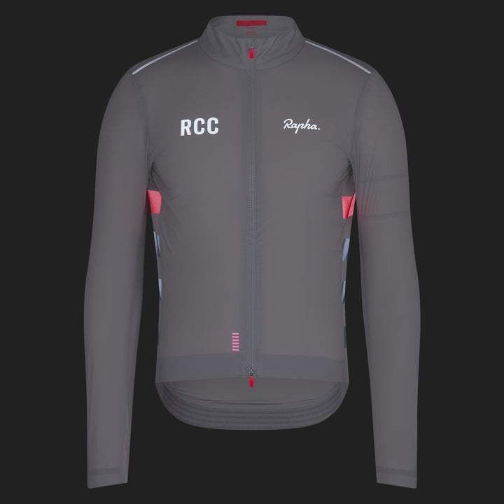 Rapha Men's RCC Pro Team Lightweight Wind Jacket (Grey/Smoke) - Dragonspine Cycling