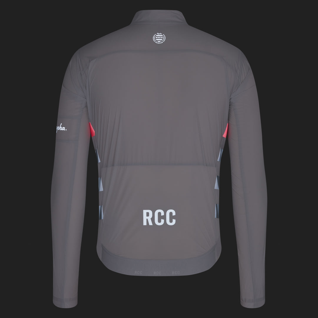 Rapha Men's RCC Pro Team Lightweight Wind Jacket (Grey/Smoke) - Dragonspine Cycling