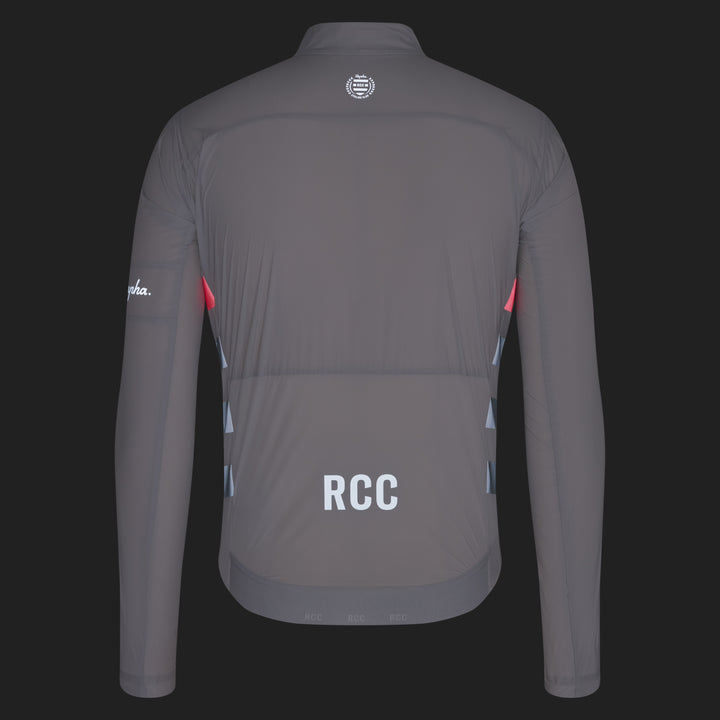 Rapha Men's RCC Pro Team Lightweight Wind Jacket (Grey/Smoke) - Dragonspine Cycling